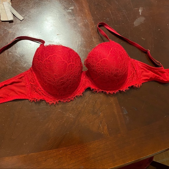 Victoria’s Secret red lace Dream Angels bra sz 36D - Picture 2 of 5